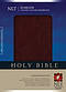 NLT Slimline Center Column Reference Bible: Burgundy, Bonded Leather
