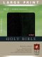 NLT Compact Bible: Black/Onyx, Imitation Leather, Large Print