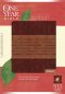 NLT One Year Slimline Bible: Tutone Brown Tan