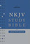 NKJV Study Bible: Burgundy, Bonded Leather, Large Print, Thumb Index