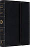 ESV Large Print Compact Bible Snap Clasp Bonded Leather Black