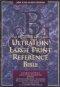 NKJV Ultra Thin Reference Bible: Black, Bonded Leather, Large Print