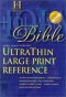 KJV Ultrathin Large Print Reference Bible: Burgundy, Bonded Leather