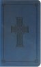 ESV Compact Cross Design Bible: Blue  Trutone,  Imitation Leather
