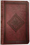 ESV Thinline Bible: Chestnut, Diamond Design, TruTone