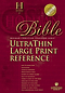Holman Christian Standard Ultrathin Reference Bible: Black, Bonded Leather, Large Print: