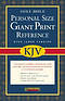 KJV Personal Size Giant Print Reference Bible: Black, Bonded Leather