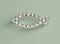 Crystal Fish Brooch: Silver with Clear Crystal