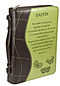 Faith Two Tone Lux Leather Bible Cover: Green, Medium