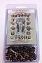 Brown Wooden Rosary with Illustrated Book