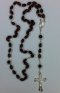 Brown Wooden and Sterling Silver Rosary