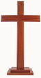 Plain Standing Cross With Stepped Base 24