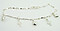 Cross & Heart Charm Bracelet: Silver