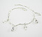 Cross & Navette Cut Crystal Charm Bracelet: Silver with Clear Crystal