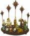 11 Piece Nativity Set on a Metal Stand