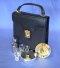 7 Piece Portable Communion Set in Leather Bag