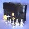 9 Piece Portable Communion Set in Leather Bag