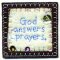 Felt scripture magnet God answers prayers