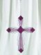 Cross Suncatcher  Pink & Mauve