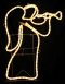 Small Right Facing Opaque Angel With Trumpet