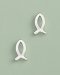 Fish Earrings: Silver