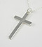 Solid Cross Pendant: Silver