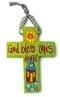 God Bless Small Wooden Cross