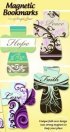 Magnetic Cross Bookmarks Set of 4
