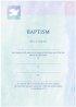 Baptism Certificate - Green / Blue / Purple Pack of 10