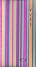 2010 Stripey Daisies Slim Diary