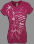 Lightning Girls T Shirt Magenta Large ~ 