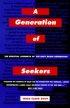 A Generation of Seekers