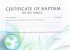 Certificate of Adult Baptism : Ba3 - Pack of 10