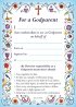 Blue Godparent Card - Pack of 10