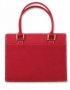 Suede Look Bible Bag: Red Large