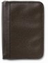 Pebbled Organizer Leather Large Chocolate Bible Cover