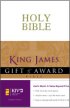 KJV Gift and Award Bible: White, Leatherlook