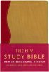 NIV Study Bible:  Red/ Tan, Soft Tone (British Text)