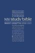 NIV Study Bible: Navy, Hardback (British Text)