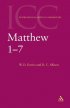 Matthew 1-7 : International Critical Commentary