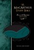 NKJV MacArthur Study Bible: Black/Aqua, LeatherSoft,  - Revised and Updated
