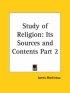 Study Of Religion