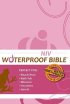 NIV Waterproof Bible Pink Brown Floral