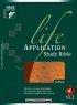 NLT Life Application Bible: Brown-Ostrich Tan, Bonded Leather