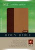 NLT Compact Bible: Brown/ Tan TuTone, Imitation Leather