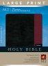 NLT Premium Slimline Reference Bible: Burgundy, LeatherLike, Large Print 