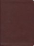 The Message Large Print : Burgundy, Leather Look
