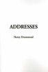 Addresses