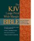 KJV Large Print Wide Margin Bible:, Black, Bonded Leather