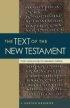 The Text of the New Testament - From Manuscript to Modern Edition